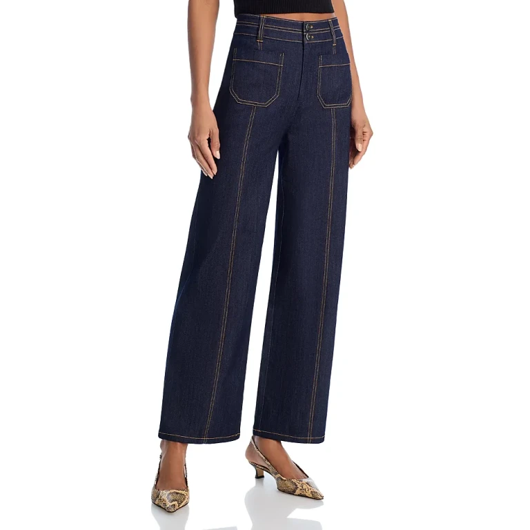 Cinq a Sept Dorothea Wide Leg Jeans in Saphire