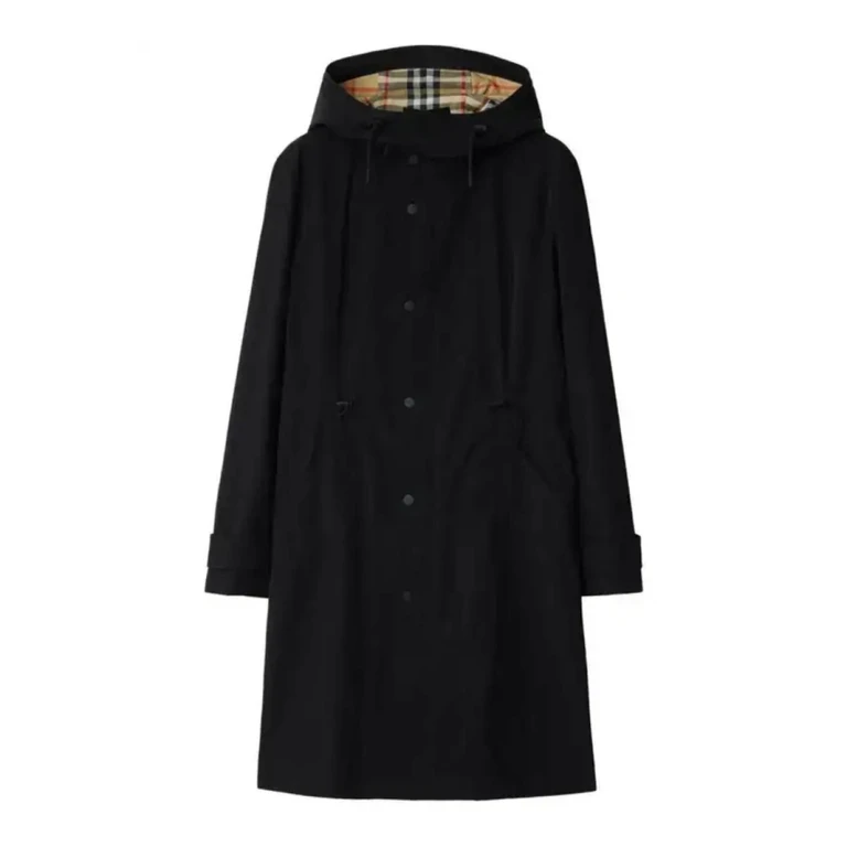 Burberry Womens Black Recycled Nylon Parka