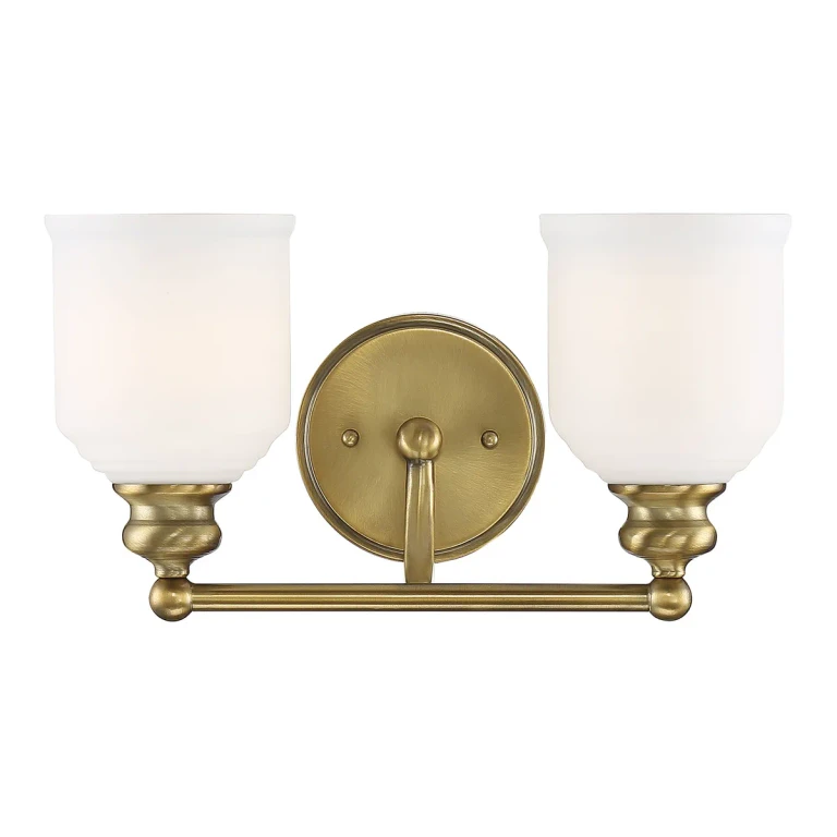 Savoy House Melrose by Brian Thomas 2-Light Bathroom Vanity Light in Warm Brass - 8-6836-2-322
