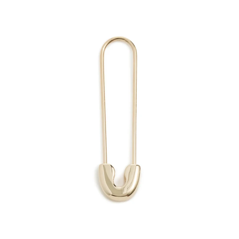 Zoe Chicco 14k Gold Safety Pin Single Earring Yellow Gold One Size