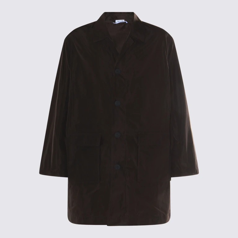 Thom Browne Coats Grey _pl - Men