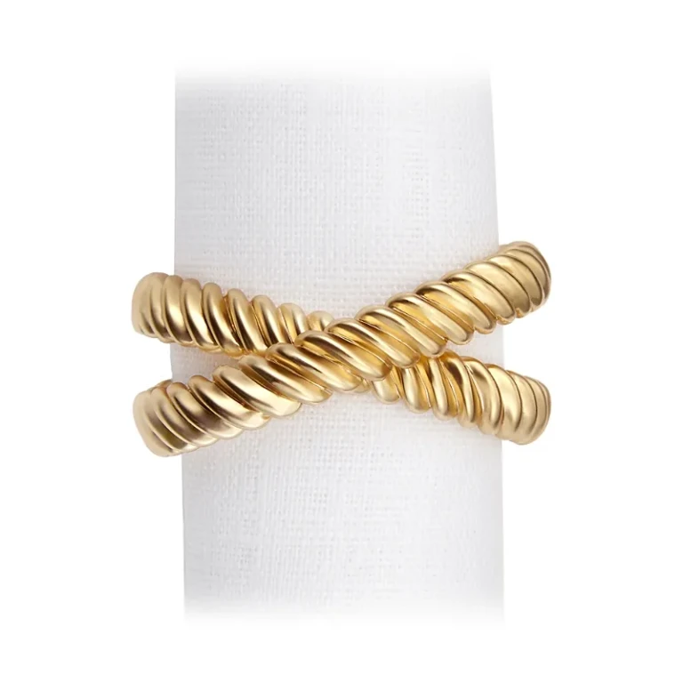 L'Objet Deco Twist Napkin Jewels, Set of 4