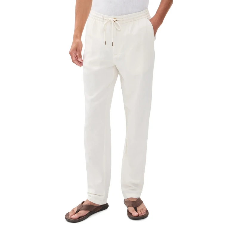 RAILS Callum Tall Drawstring Pants Ecru M