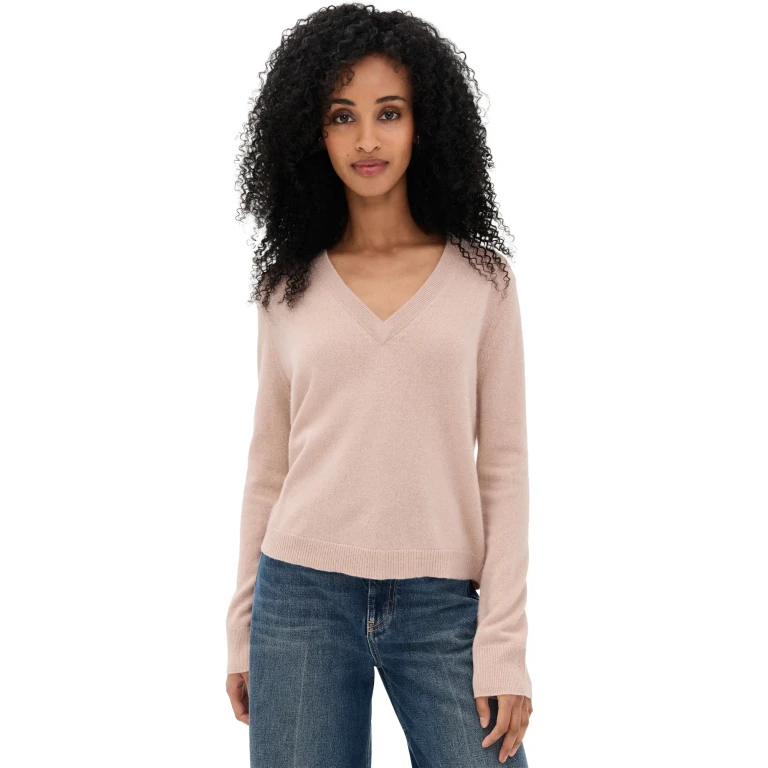 Jenni Kayne Flynn Cashmere Pullover Crimson M