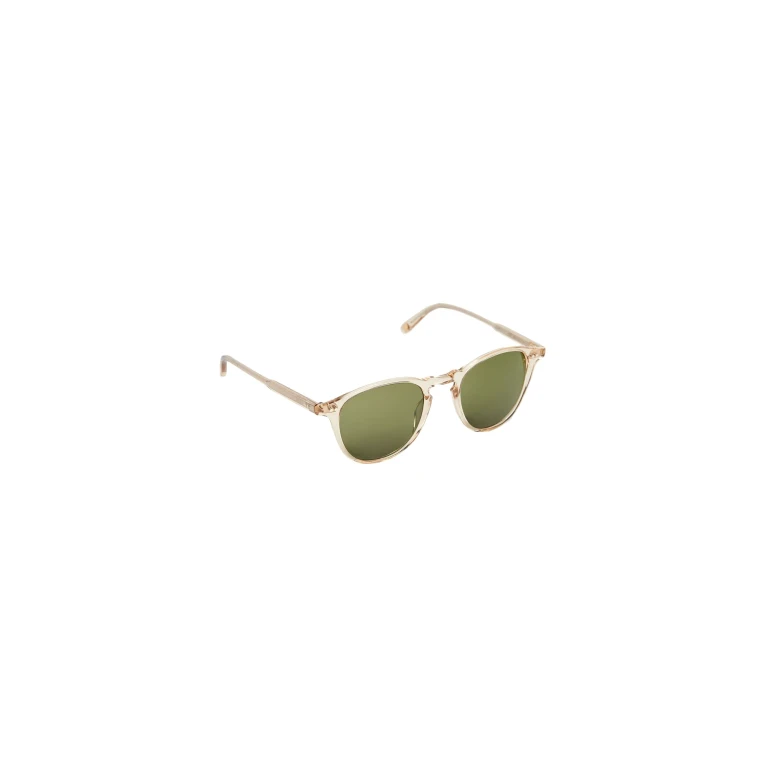 GARRETT LEIGHT Hampton Sunglasses Champagne/Pure Green One Size