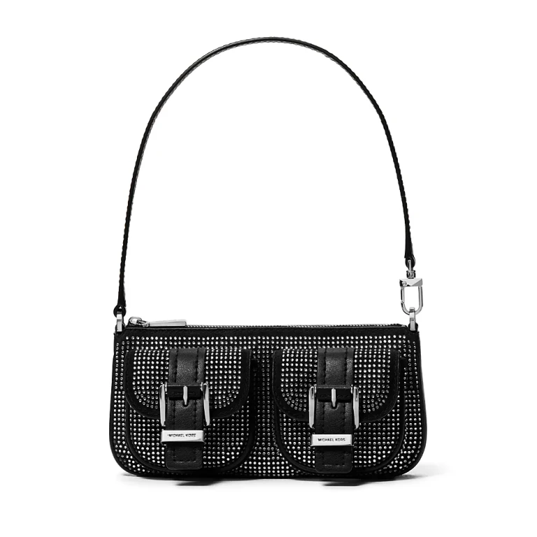 Michael Kors Zoe Small Leather Convertible Pouchette