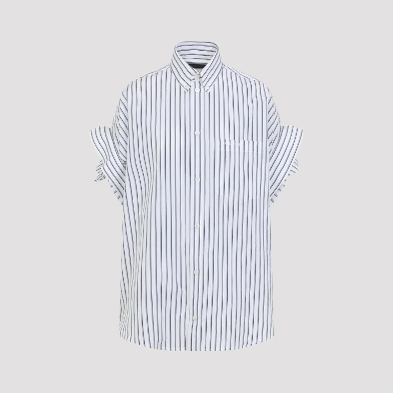 Camicia Balenciaga con maniche a pieghe