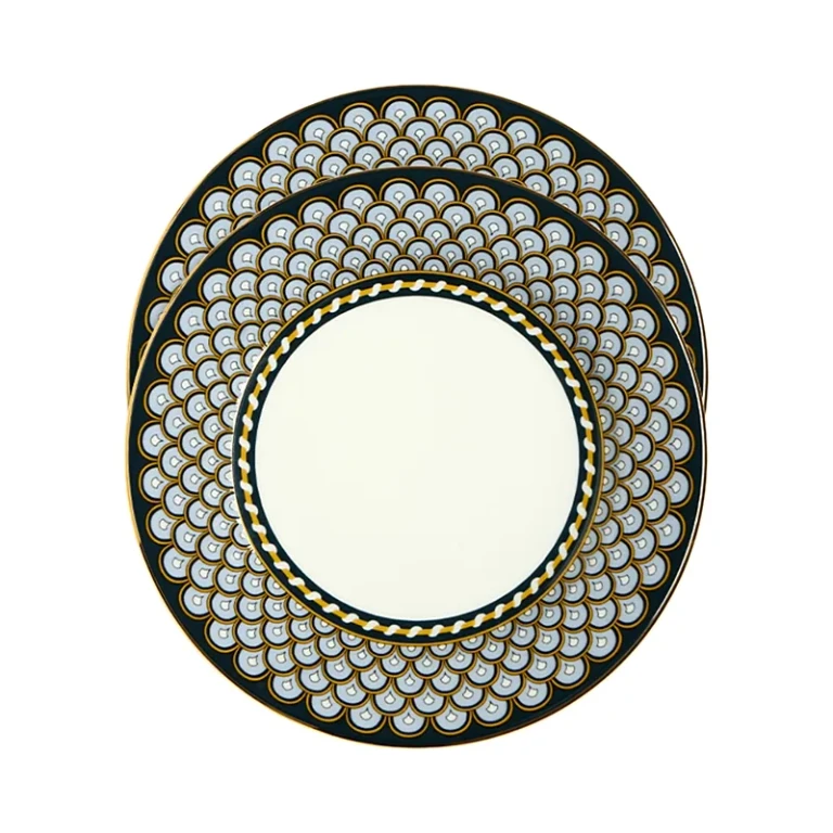 La DoubleJ Napoli Blue Dessert Plates, Set of 2