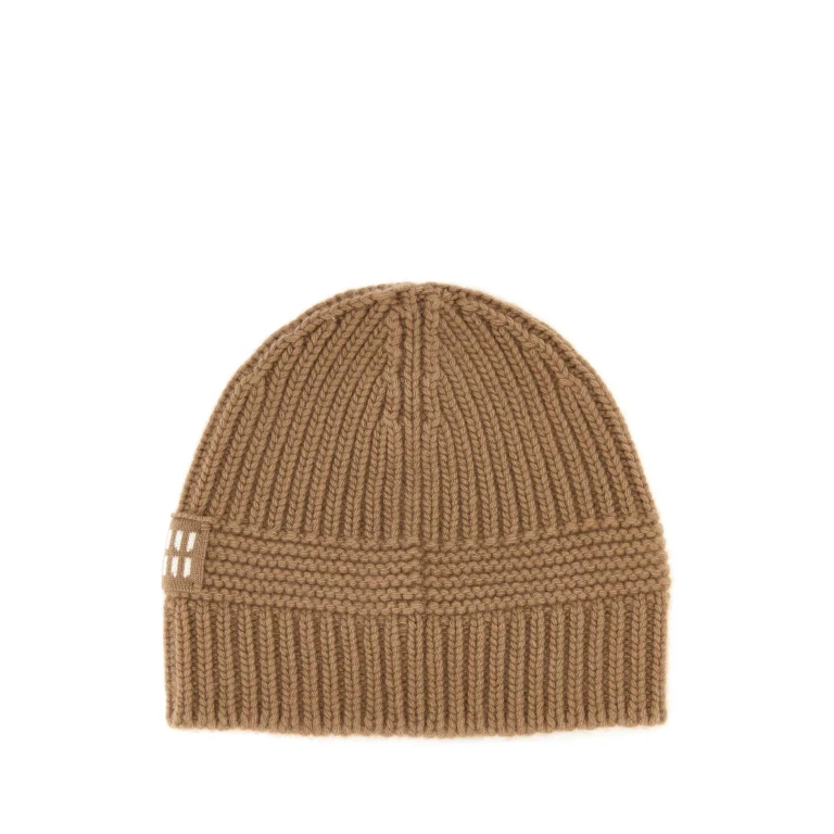 Miu Miu Biscuit Stretch Wool Beanie Hat