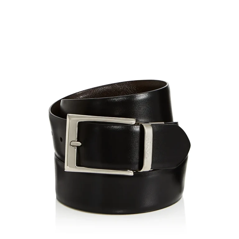 Canali Men's Reversible Leather Belt