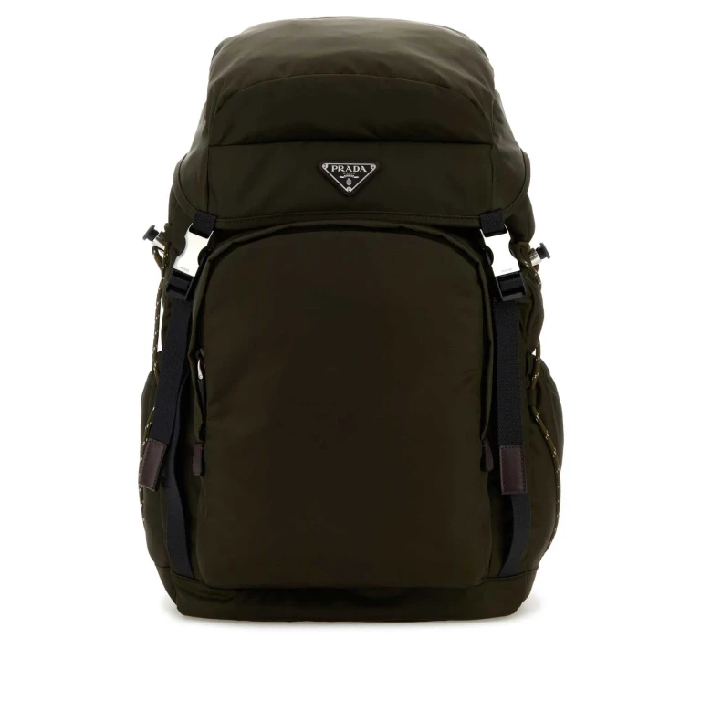 Olive Green Canvas Backpack