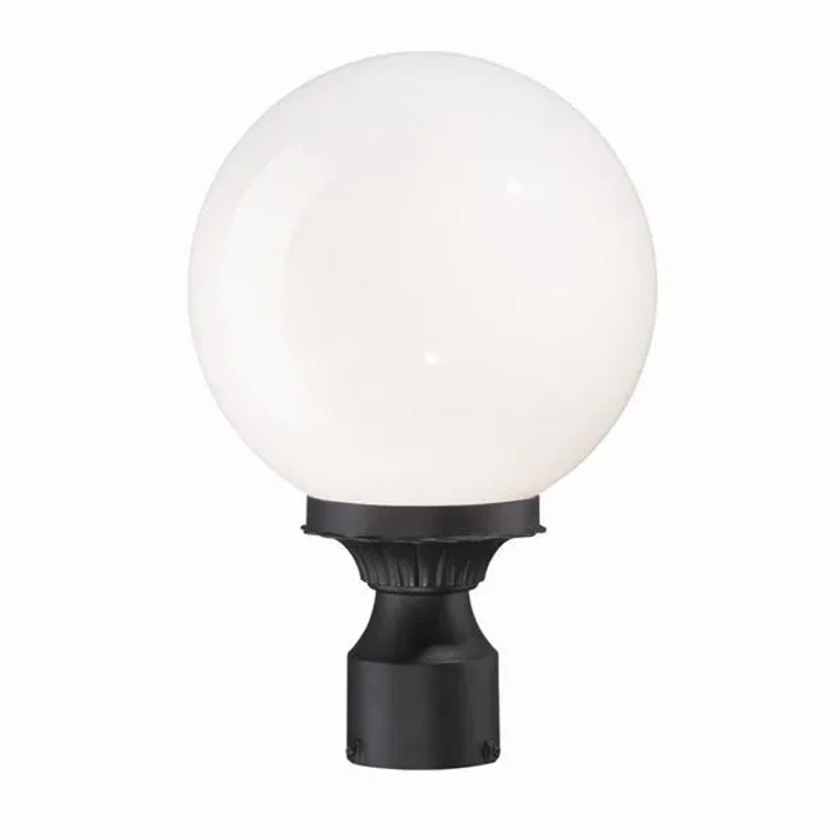 Matte Black One Light Post Mount from the Havana Collection