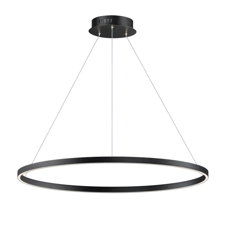 Black LED Pendant from the Groove 5CCT Collection