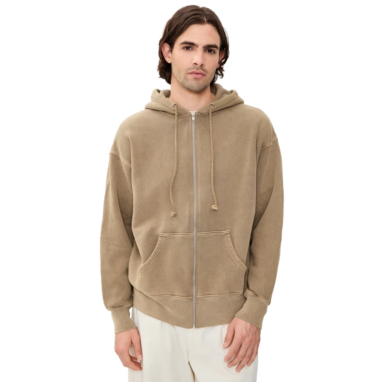 Isaac Zip Hoodie Vintage Mushroom XL