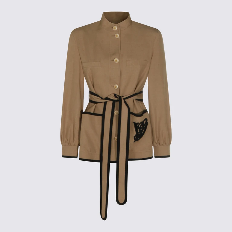 Valentino Jackets Beige _pl - Women