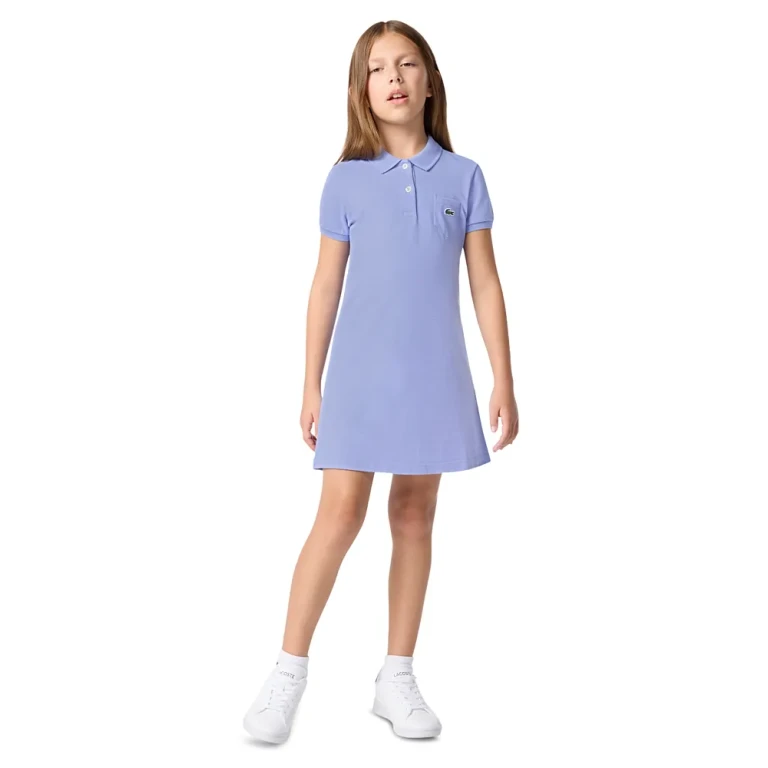 Lacoste Girls' Pique Dress - Big Kid