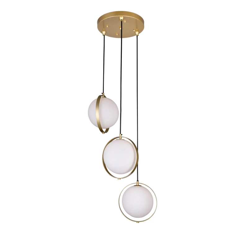 Medallion Gold LED Pendant from the Da Vinci Collection