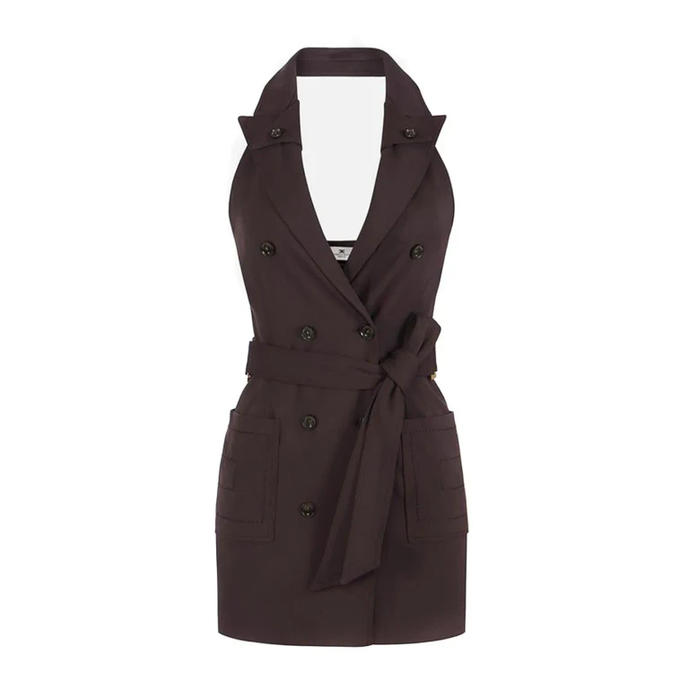 Elisabetta Franchi Robe Au Genou - Couleur Chair