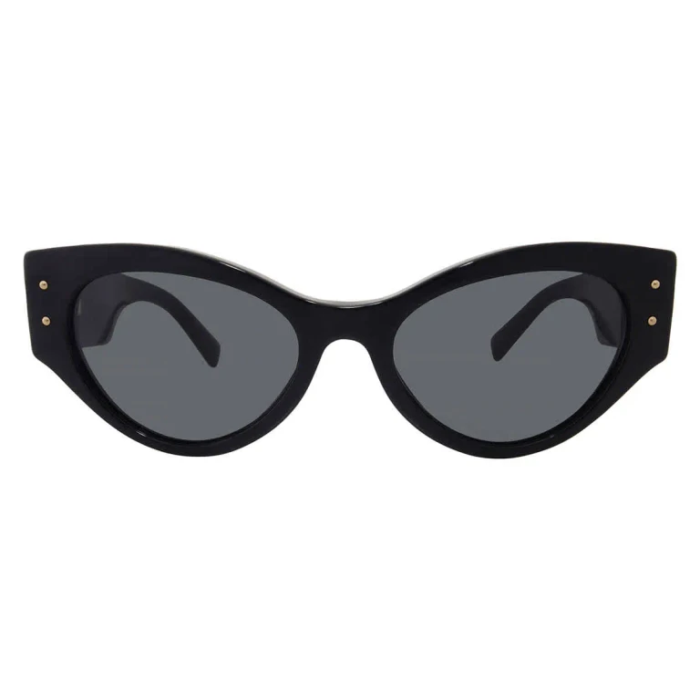 Dolce and Gabbana Dark Grey Cat Eye Ladies Sunglasses DG4480 501/87 53