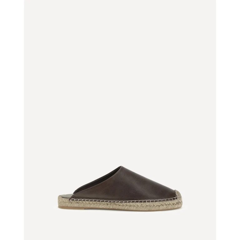 BRUNELLO CUCINELLI Leather Espadrilles Mules Female 36