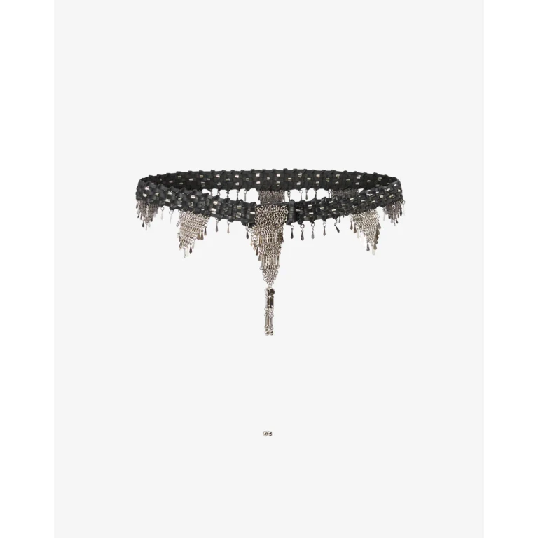 Ceinture Esnia - Femme - Noir Et Argenté - Taille 75 - Isabel Marant