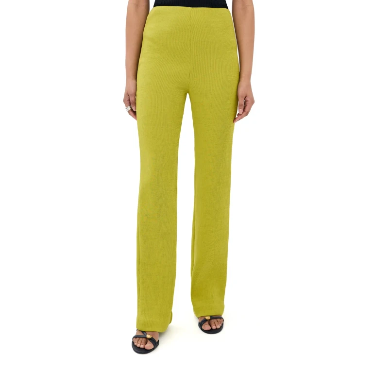 Tibi Viscose Plisse Corbit Pants Black 2