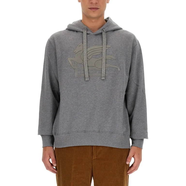 cotton sweatshirt with Pegaso logo (1Y52697310003)