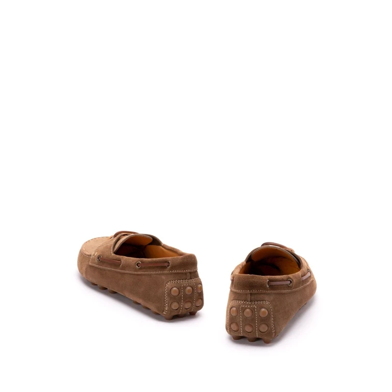 Tod's Flat Shoes Brown Suede - 男士