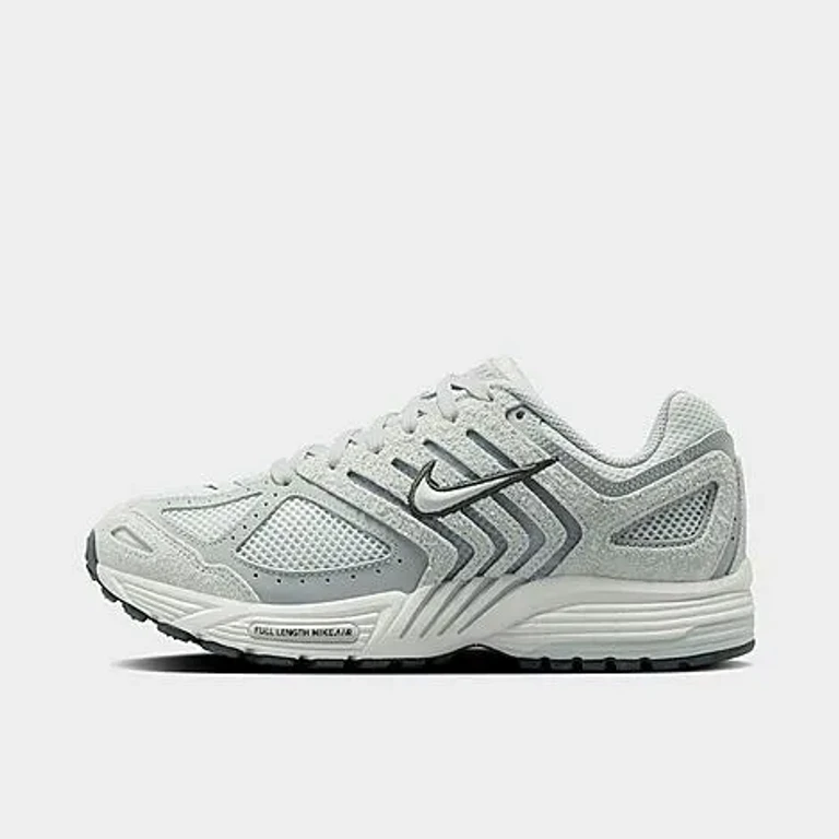 Nike Damen Air Pegasus 2005 Suede Freizeitschuhe in Pure Platinum/Metallic Platinum/Wolf Grey