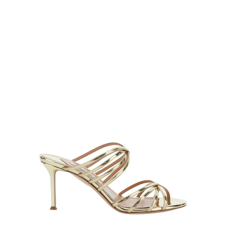 Aquazzura Mules - Or (TLMMIDM0SSYSOG)