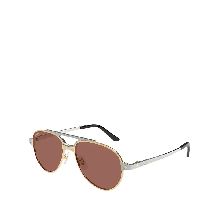 Cartier Santos Evolution Pilot Sunglasses, 59mm