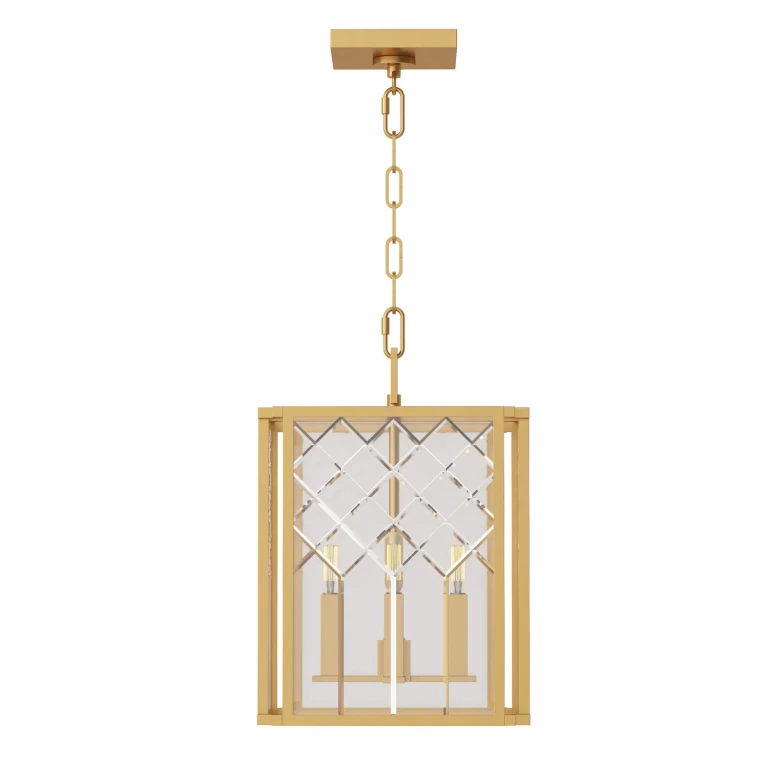 Erro 4-Light Chandelier in Burnished Brass by Alexa Hampton