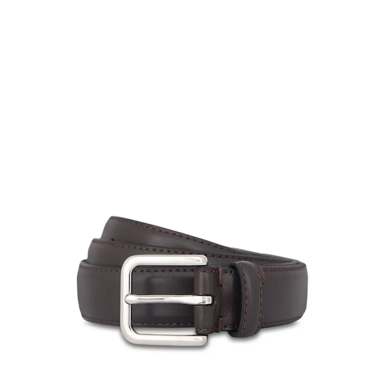 Vince Men's Stitched Leather Belt