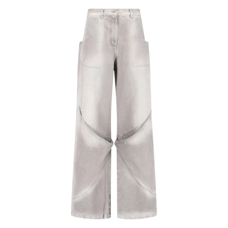 The Attico ストレートレッグジーンズ - グレー