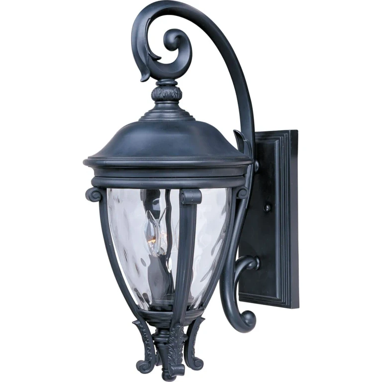 Maxim Camden VX Outdoor Wall Lantern in Black