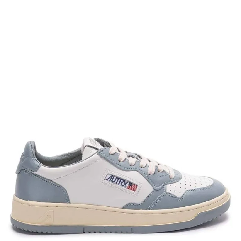 Autry Bicolor Medalist Leather Low Sneakers