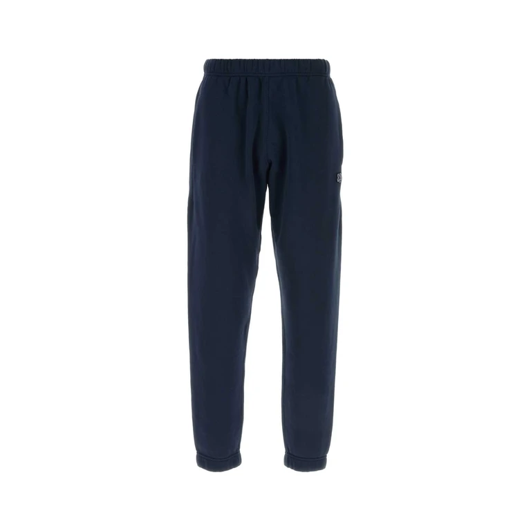 Kenzo Navy Blue Cotton Joggers Navyblue Exterior: Pantaloni - Men