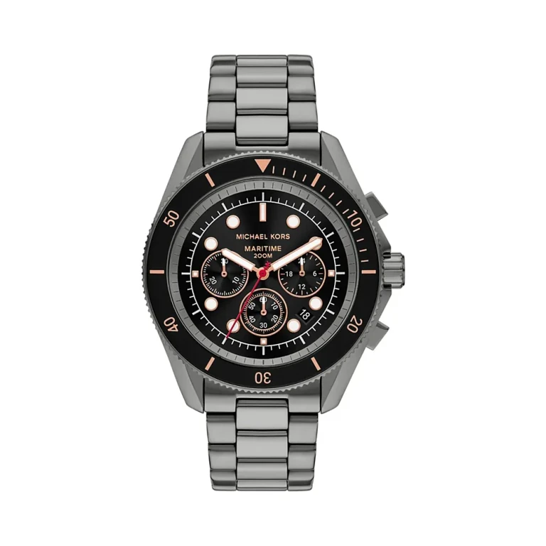 Michael Kors Maritime Chronograph Gunmetal Stainless Steel Watch, 45mm