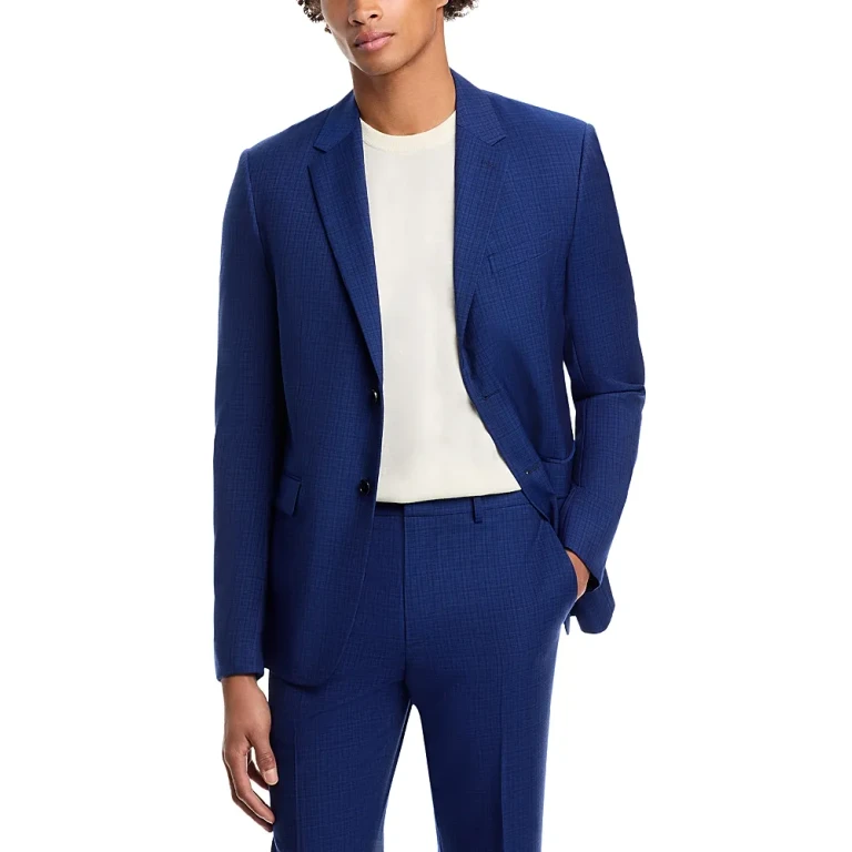 Theory Chambers Slim Fit Suit Jacket in Tailoring Check