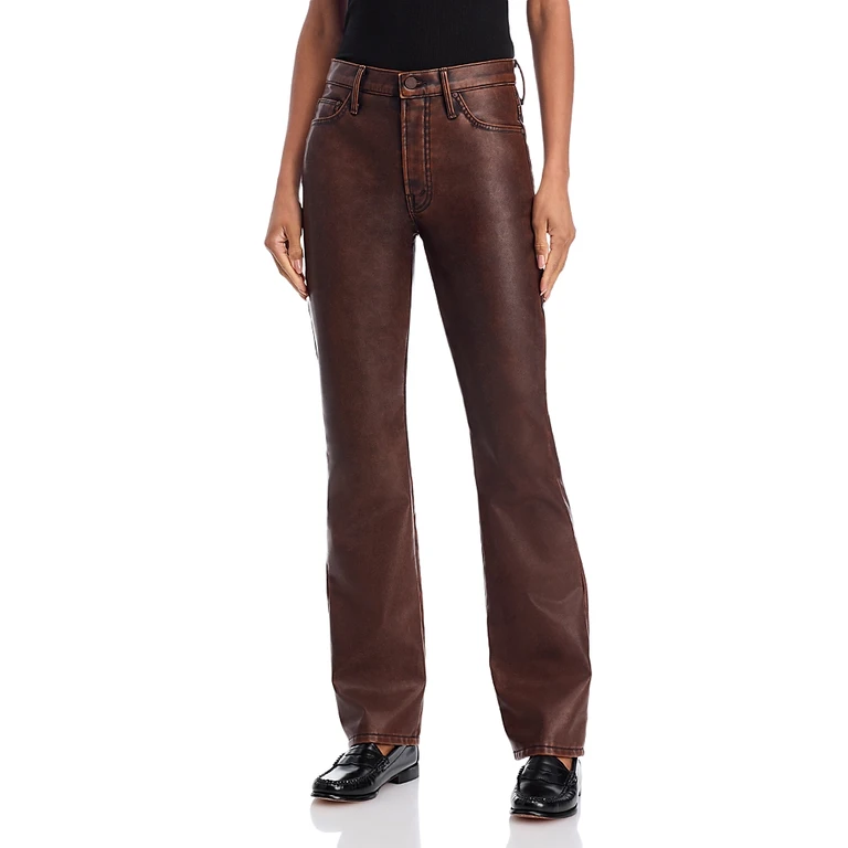 Mother The Insider Sneak High Rise Jeans in Just A Scratch