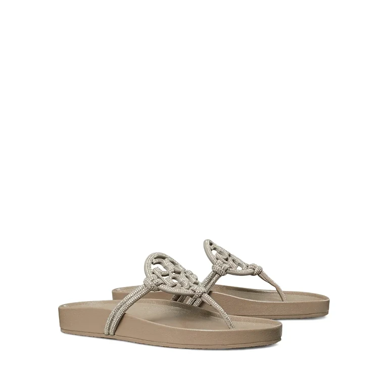 Tory Burch Women's Miller Cloud Pave Knotted Sandal