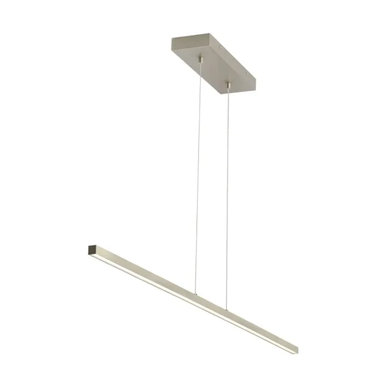 Satin Nickel LED Linear Suspension from the Essence Collection