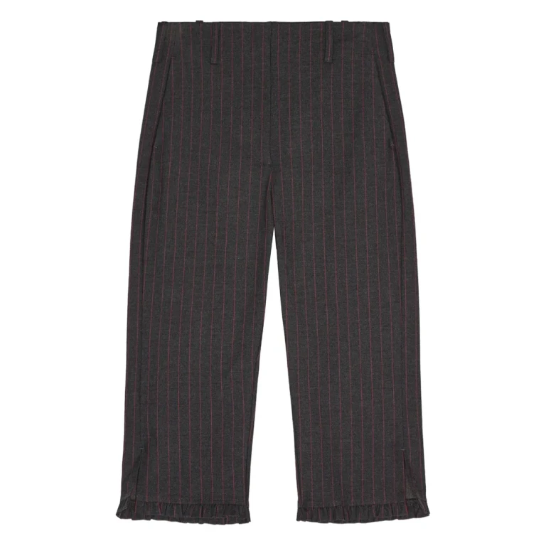 Pantalones Capri de Rayas Ganni