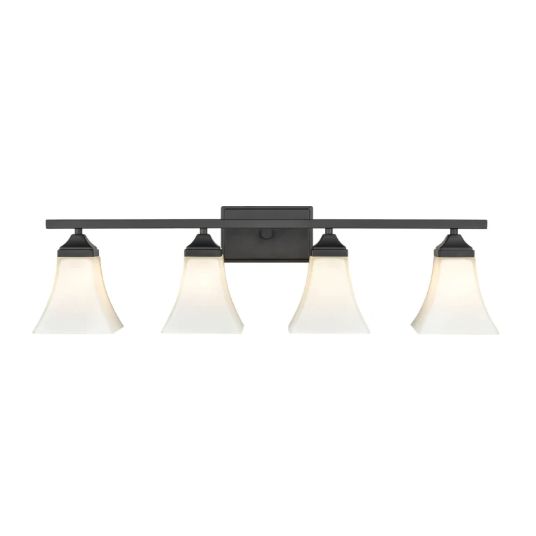 Millennium 4-Light Bathroom Vanity Light in Matte Black