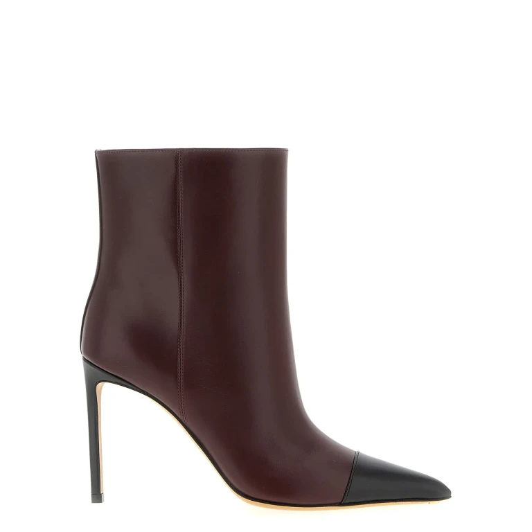 Francesco Russo Bottines - Rouge Brun