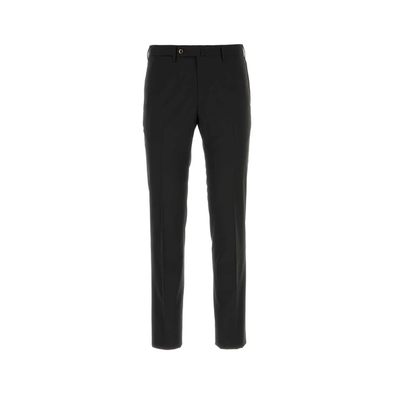 Pt Torino Black Stretch Cotton Chino Pant Nero Pantaloni - Men