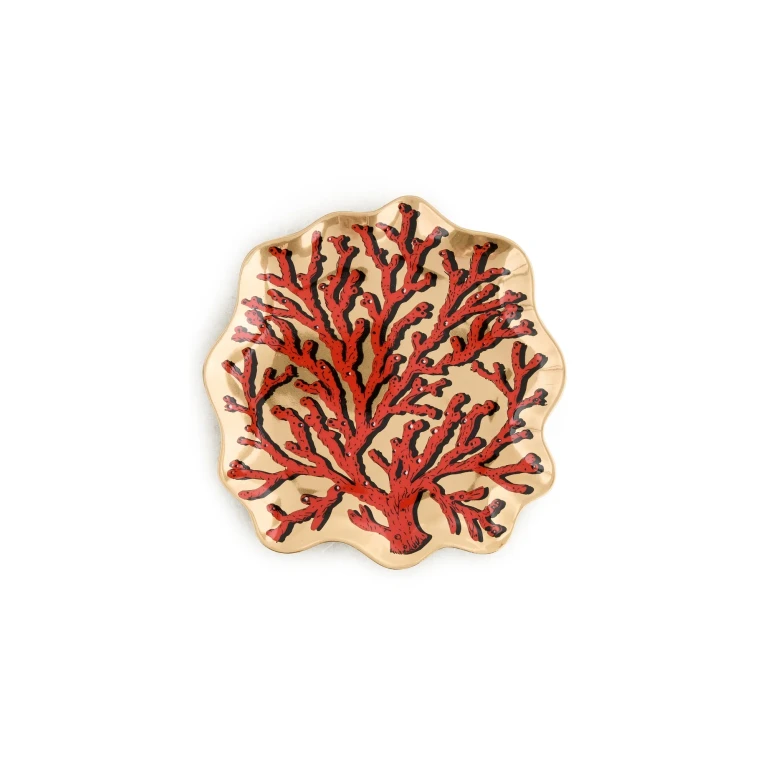 Jonathan Adler Coral Trinket Tray Red One Size