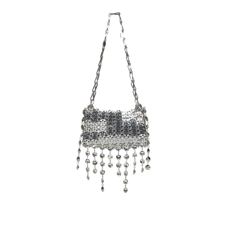 Bolso Bandolera Rabanne Plata