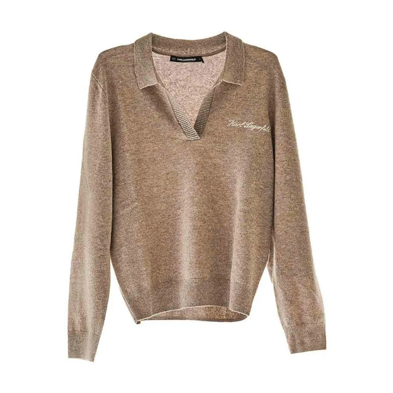 Karl Lagerfeld Pull Col Rond - Beige