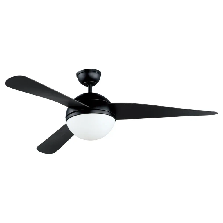 Black 52"Ceiling Fan from the Cupola Collection
